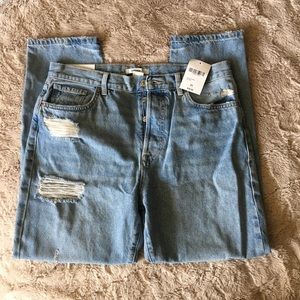 High Waisted Distressed Mom Jeans Forever 21